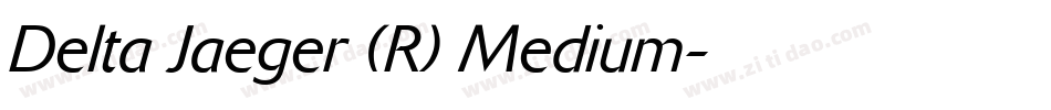 Delta Jaeger (R) Medium字体转换